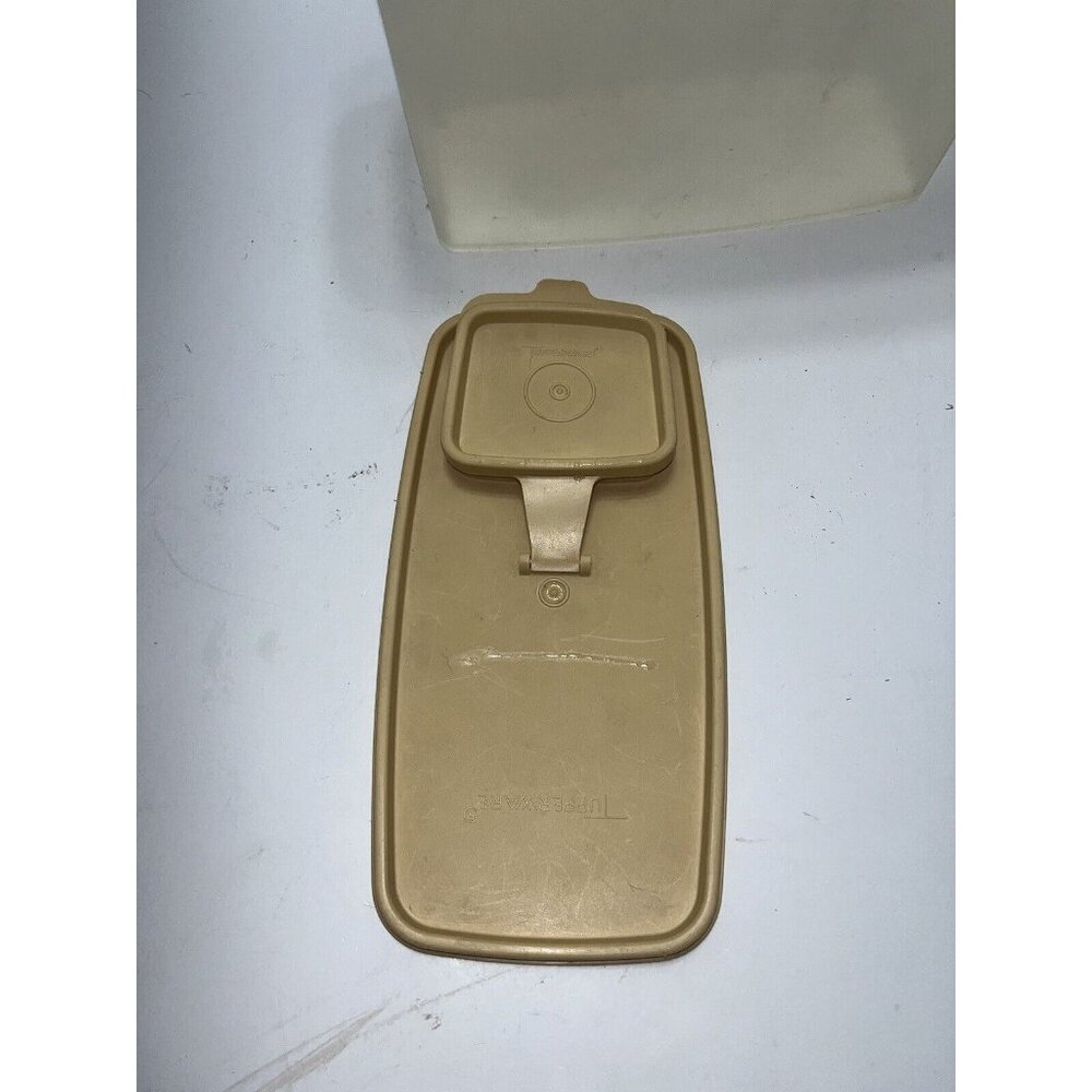 Vintage Tupperware Cereal Keeper 1588-5 with Beige Lid - Picture 9 of 12